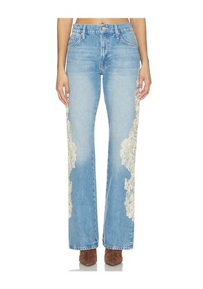 MOTHER The Chomp Heel Jeans in Blue. Size 23. Also in 24, 26, 28, 29, 31, 32, 33, 34.