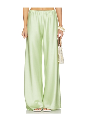 La Ligne Double Face Satin Colby in Mint. Size L. Also in M, S, XL, XS, XXS.