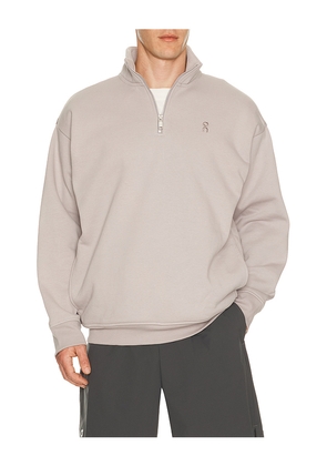 On Club Collective 1/4 Zip in Grey. Size L. Also in M, S, XL/1X.