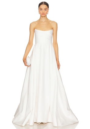 SAU LEE Barbara Gown in White. Size 10. Also in 6.