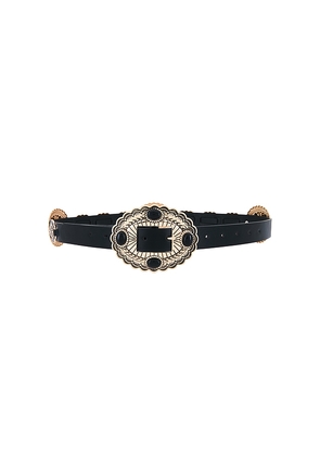 Lovers and Friends Gypsy Buckle Belt in Black.