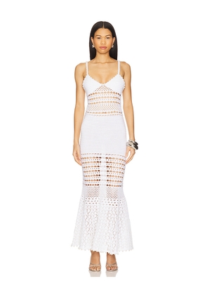 retrofete Belize Dress in White. Size L. Also in M.