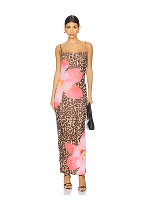 superdown Megan Maxi Dress in Brown. Size M. Also in L, S, XL, XS, XXS.