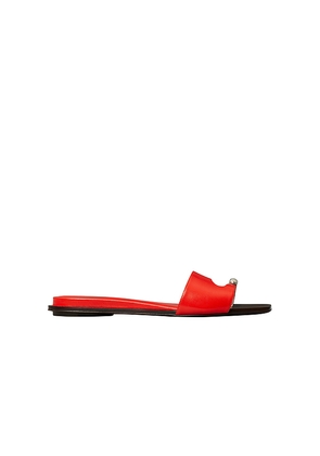 Tory Burch Pierced Slide in Red. Size 5.5. Also in 5.
