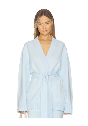 SEROYA Honor Cardigan in Baby Blue. Size S. Also in XS.