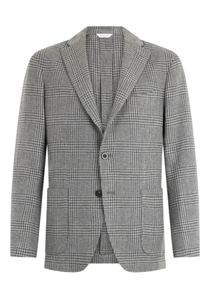 Boglioli checked single-breasted blazer - Grey