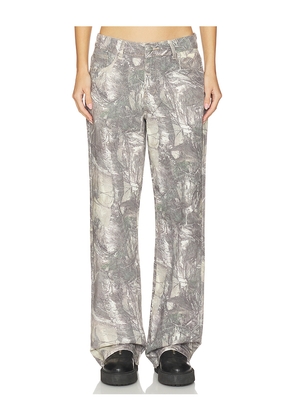 superdown Lottie Camo Jean in Sage. Size L. Also in M, S, XS, XXS.