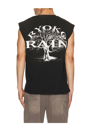 Ryoko Rain Butterfly Skull Sleeveless Tee in Black. Size L. Also in M, S, XL/1X.