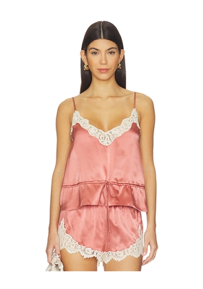 Tularosa Lio Silk Cami Top in Rose. Size L. Also in M, S, XS, XXS.