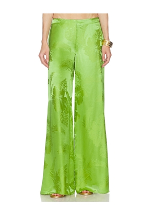 retrofete Antoinette Pant in Green. Size L. Also in M, S, XL, XS, XXS.