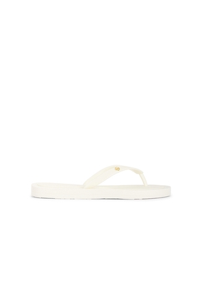 Tory Burch Kira Padded Flip Flop in Ivory. Size 10. Also in 5, 6, 7, 8, 9.