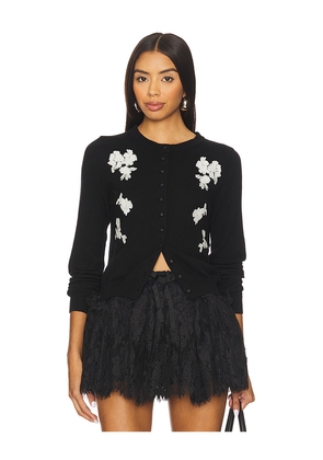 Yuhan Wang Floral Sequin Cardigan in Black. Size L. Also in M.
