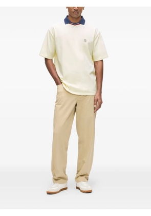 Karl Lagerfeld collared V-neck ikon T-shirt - Neutrals