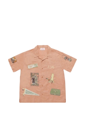 Samuel Zelig Trail Camp embroidered shirt - Orange