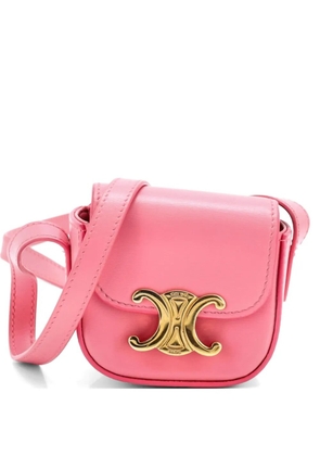 Celine Pre-Owned Claude Leather Mini shoulder bag - Pink