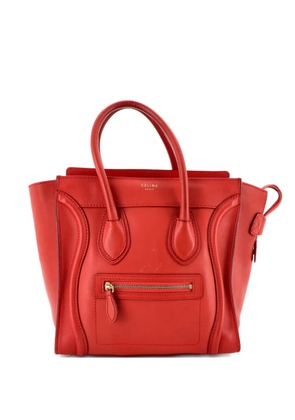 Celine Pre-Owned Luggage Bag Smooth Leather Micro tote bag - Red