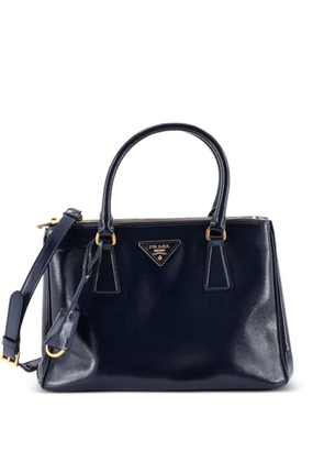 Prada Pre-Owned Double Zip Lux Tote Vernice Saffiano Leather Small satchel - Blue