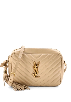 Saint Laurent Pre-Owned Lou Camera Bag Matelasse Chevron Leather Small crossbody bag - Neutrals