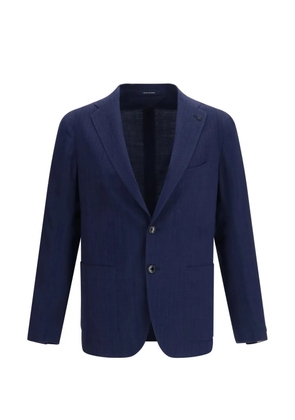 Tagliatore herringbone-pattern blazer - Blue