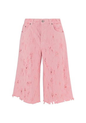 Haikure distressed cropped jeans - Pink