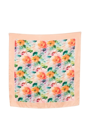 D'aniello floral print scarf - Orange