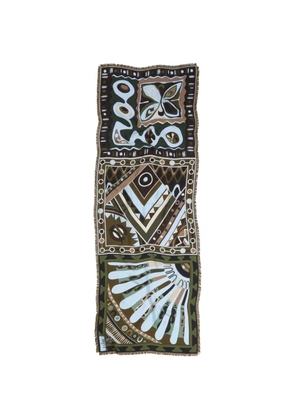 PUCCI mixed-print silk stole - Green