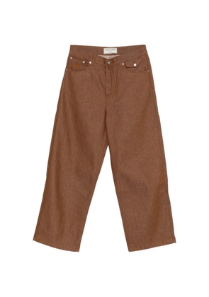WALK IN PARIS baggy denim trousers - Brown