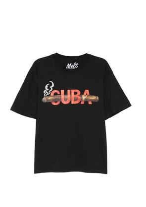 Melt graphic-print T-shirt - Black