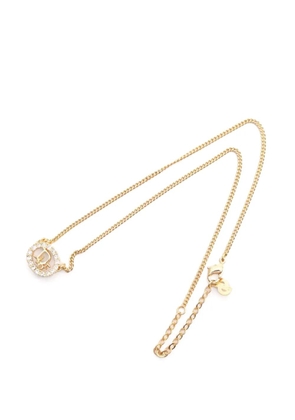 Christian Dior Pre-Owned 2010s Dior Logo necklace - Gold