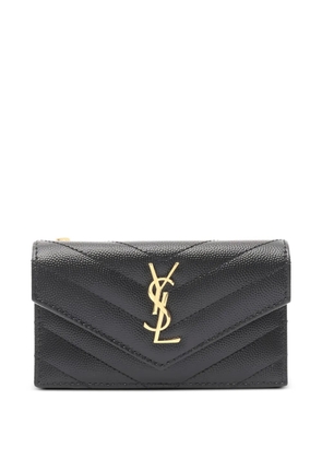 Saint Laurent Pre-Owned 2020s Fragment monogram leather wallet - Black