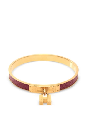 Hermès Pre-Owned 2000s Kelly leather H-motif bangle - Gold