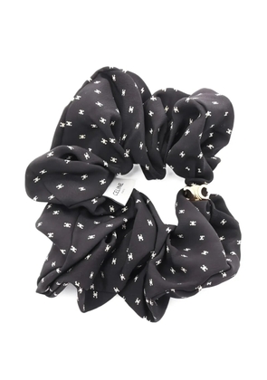 Celine Pre-Owned 2020s micro Triomphe scrunchie - Black