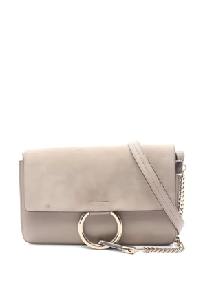 Chloé Pre-Owned 2010s Faye Faye suede shoulder bag - Neutrals