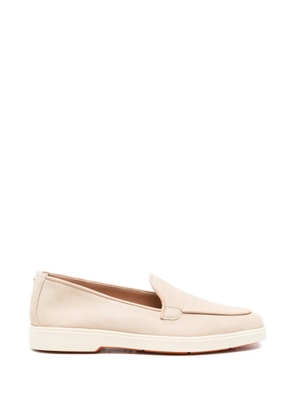 Santoni suede loafers - Neutrals