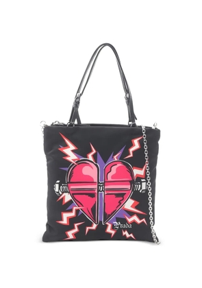 Prada Pre-Owned 2010s Frankenstein Heart tote bag - Black