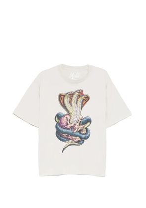 Melt graphic-print T-shirt - Neutrals