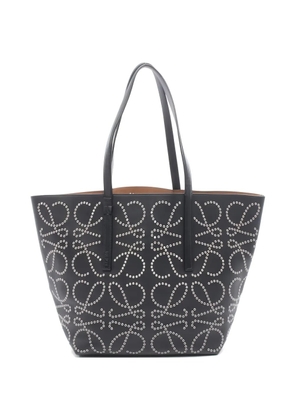 Loewe Pre-Owned 2010s Anagram studded tote bag - Black