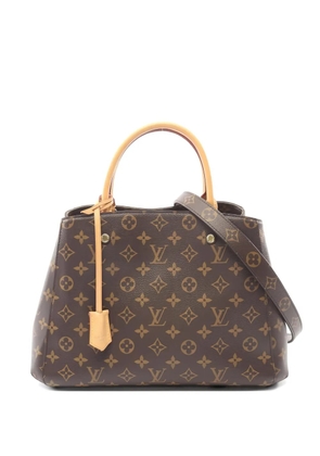 Louis Vuitton Pre-Owned 2016 MM Montaigne monogram tote bag - Brown