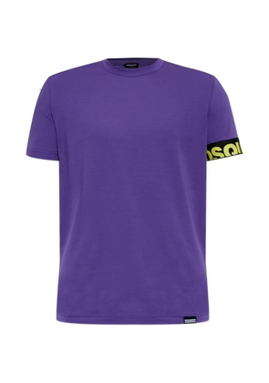 DSQUARED2 logo-tape T-shirt - Purple
