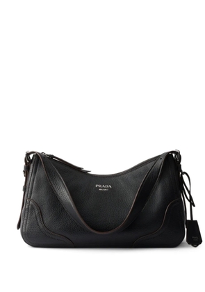 Prada Aimèe large leather shoulder bag - Black