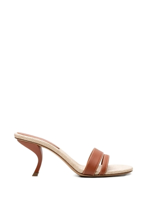 GIABORGHINI double-strap sandals - Brown