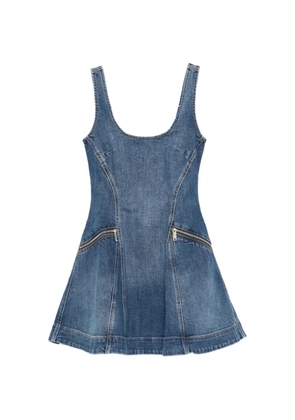 Self-Portrait ruffled mini dress - Blue