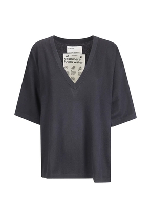extreme cashmere V-neck T-shirt - Grey