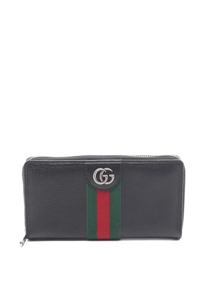 Gucci Pre-Owned 2010s Ophidia leather zip wallet - Black