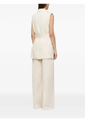 JOSEPH Diafa belted gilet - Neutrals