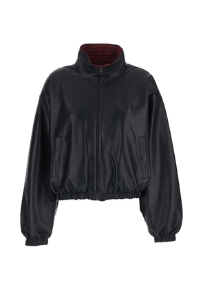 Balenciaga zip-up leather jacket - Black