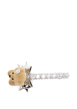 YVMIN puppy-motif embellished hair clip - Silver