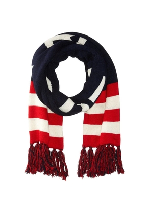 Polo Ralph Lauren 1967 Olympics USA striped fringed scarf - Blue