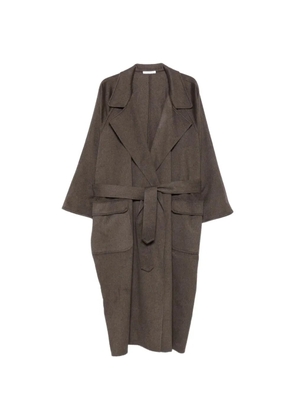 Alberta Ferretti belted coat - Brown