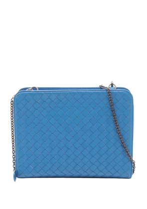Bottega Veneta Pre-Owned 2012-2026 Nappa Intrecciato Wallet on Chain shoulder bag - Blue